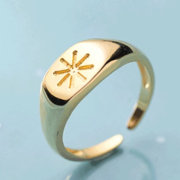 ☀️18K gold plated open ring - Picture 2 of 5